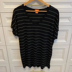 Black & Gold T-shirt Cover Up